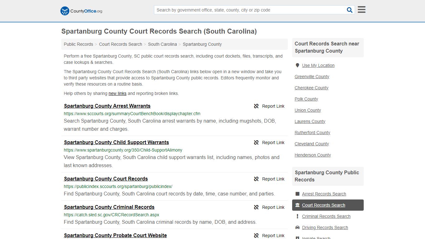 Spartanburg County Court Records Search (South Carolina) - County Office